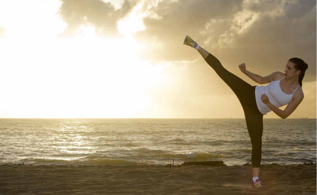 Karate champion Katie Clarke is on top of the world. Karate champion Katie Clarke is on top of the world.